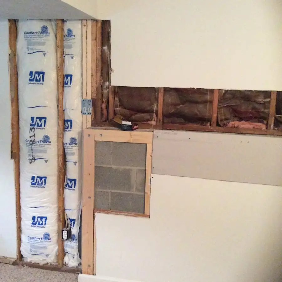 Wall insulation replacement during Contents Cleaning & Restoration in Berlin